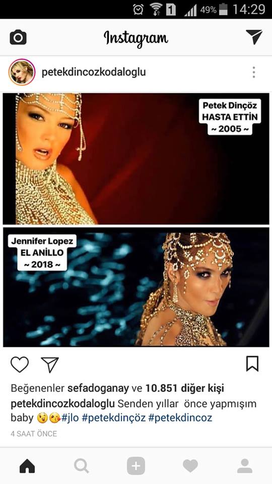 Jennifer Lopez, Petek Dinçöz’ü Taklit mi Etti?..