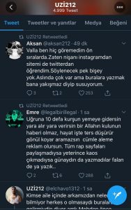 tepki uzi twitter