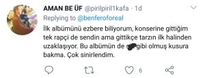 ben fero yabani ep albüm twitter