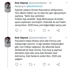 ben fero yabani ep albüm twitter