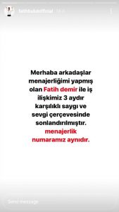 fatih bulut menajer instagram