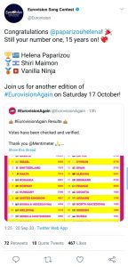 helena paparizou eurovision twitter