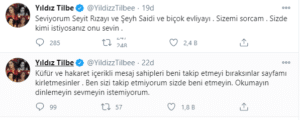 yıldız tilbe şeyh sait seyit rıza twitter