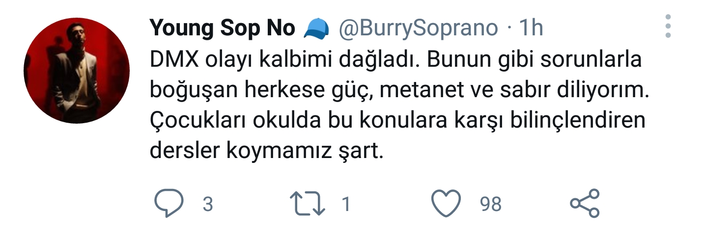 burry soprano uyuşturucu dmx twitter