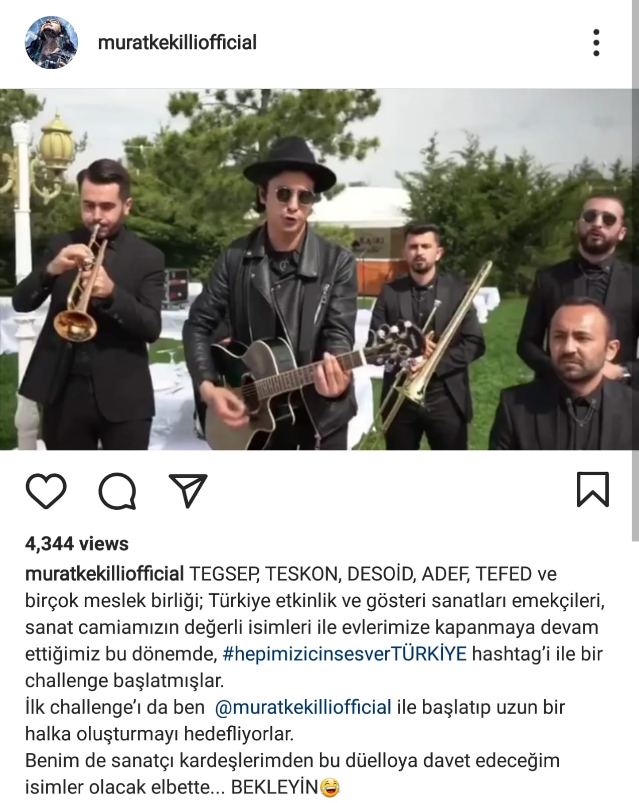 murat kekilli hepimiz için ses ver türkiye akımı challenge tegsep instagram