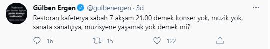 kabine toplantısı recep tayyip erdoğan müzisyen konser müzik sahne twitter gülben ergen