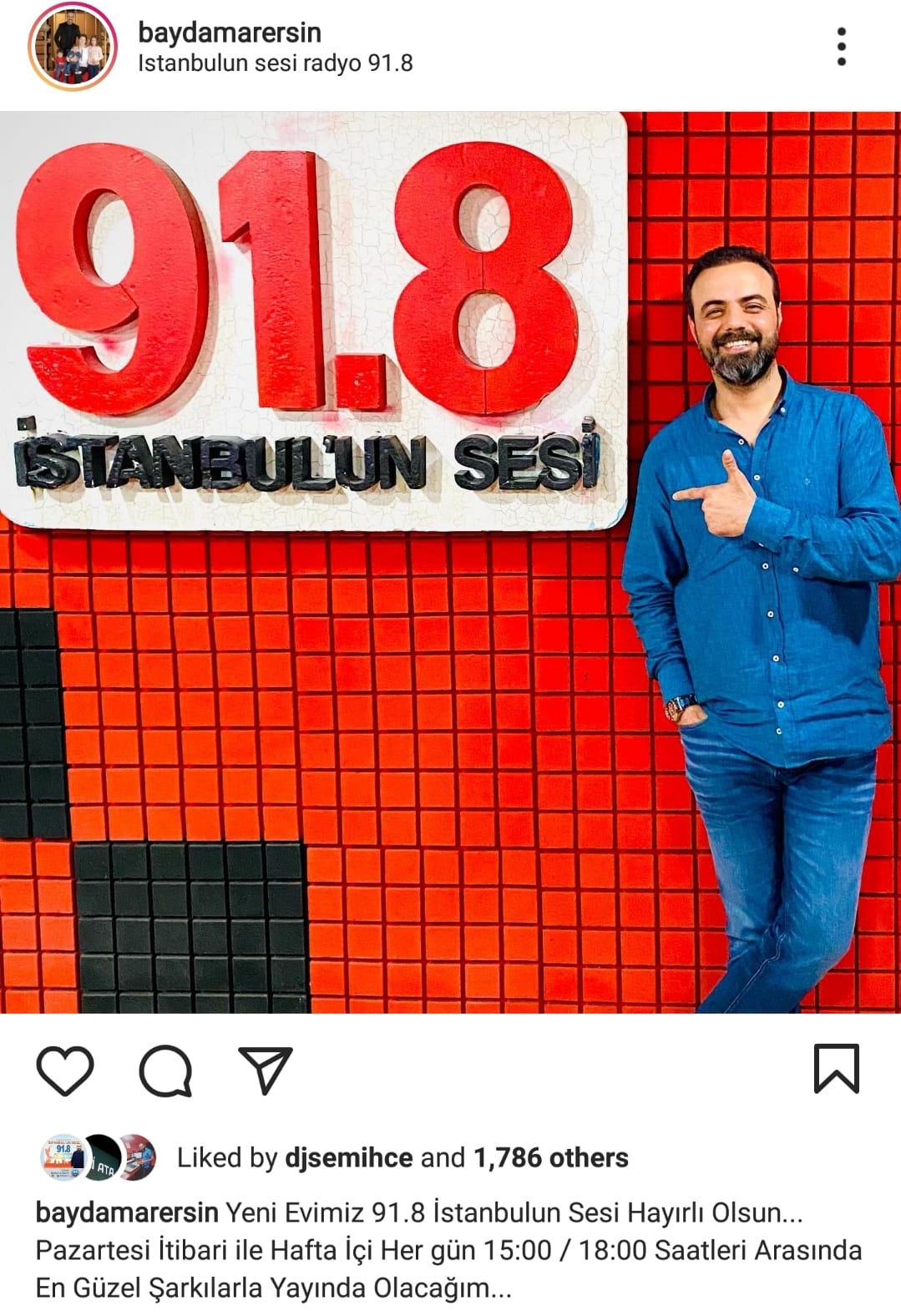 baydamar ersin radyo 2000 istanbulun sesi instagram
