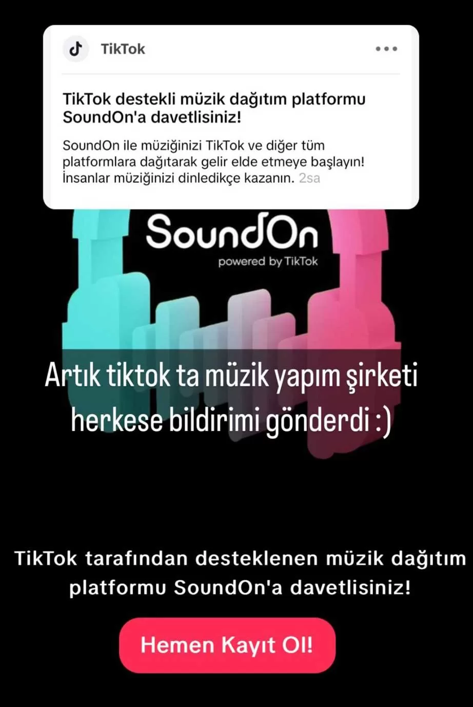 Tiktok SoundOn