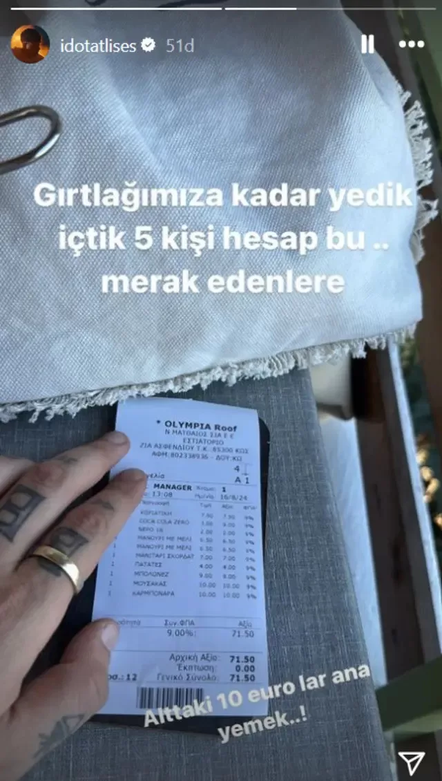 İdo Tatlıses, İnstagram Story