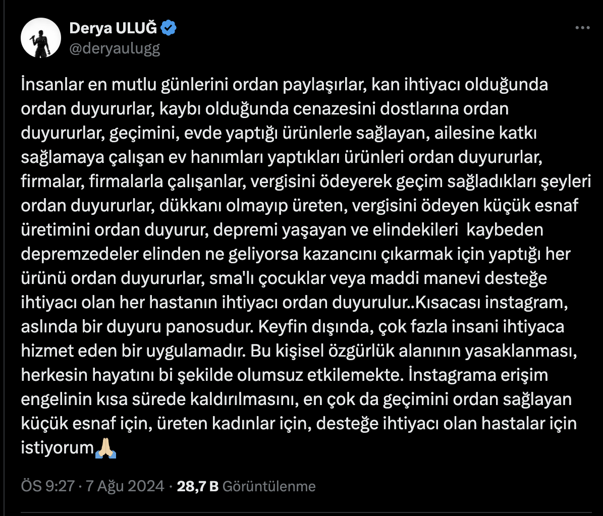 Derya Uluğ, X